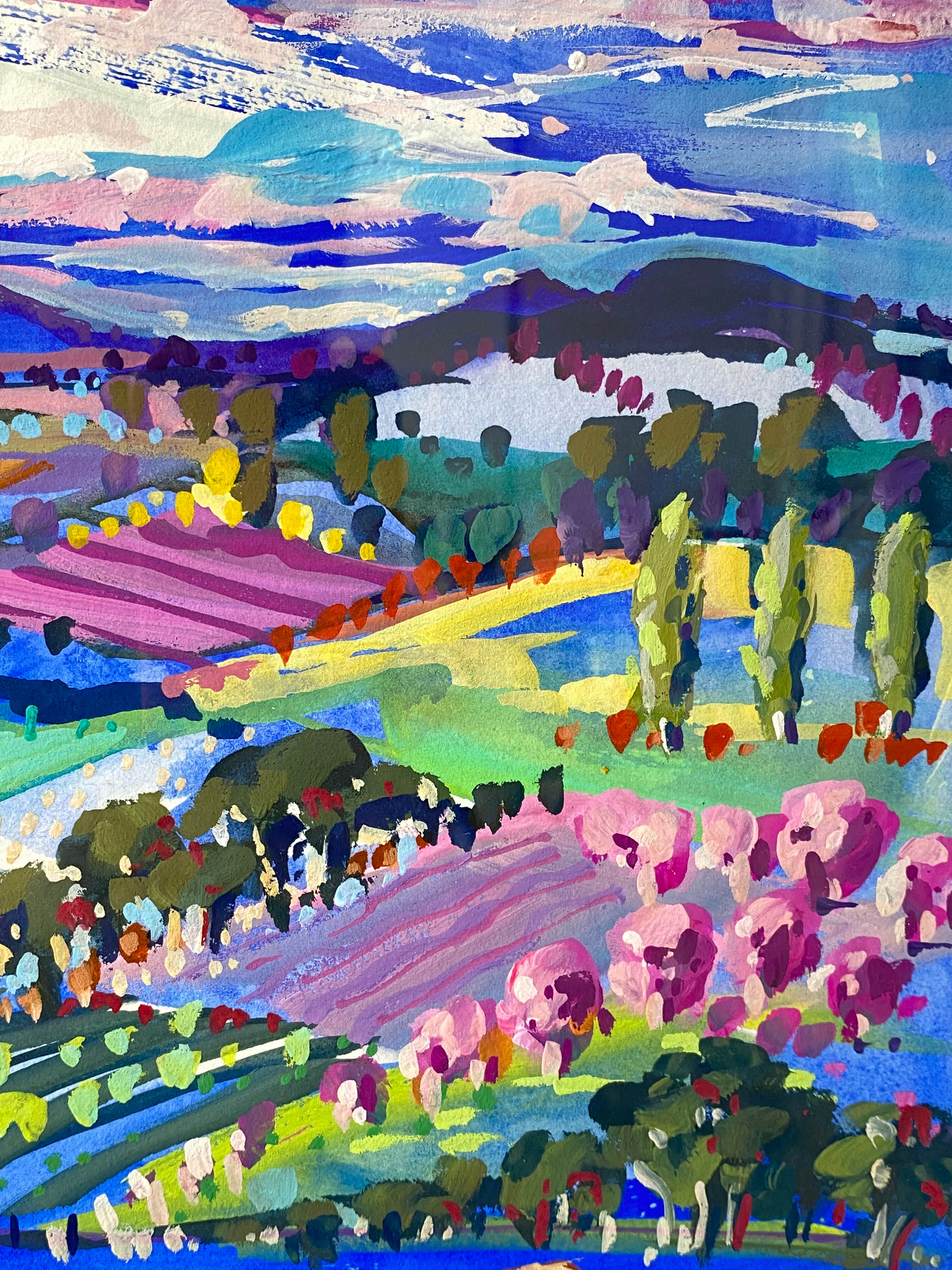 Vibrant Vineyards and Hay Bales SQ2 2