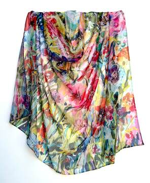Vibrant Blooms drape