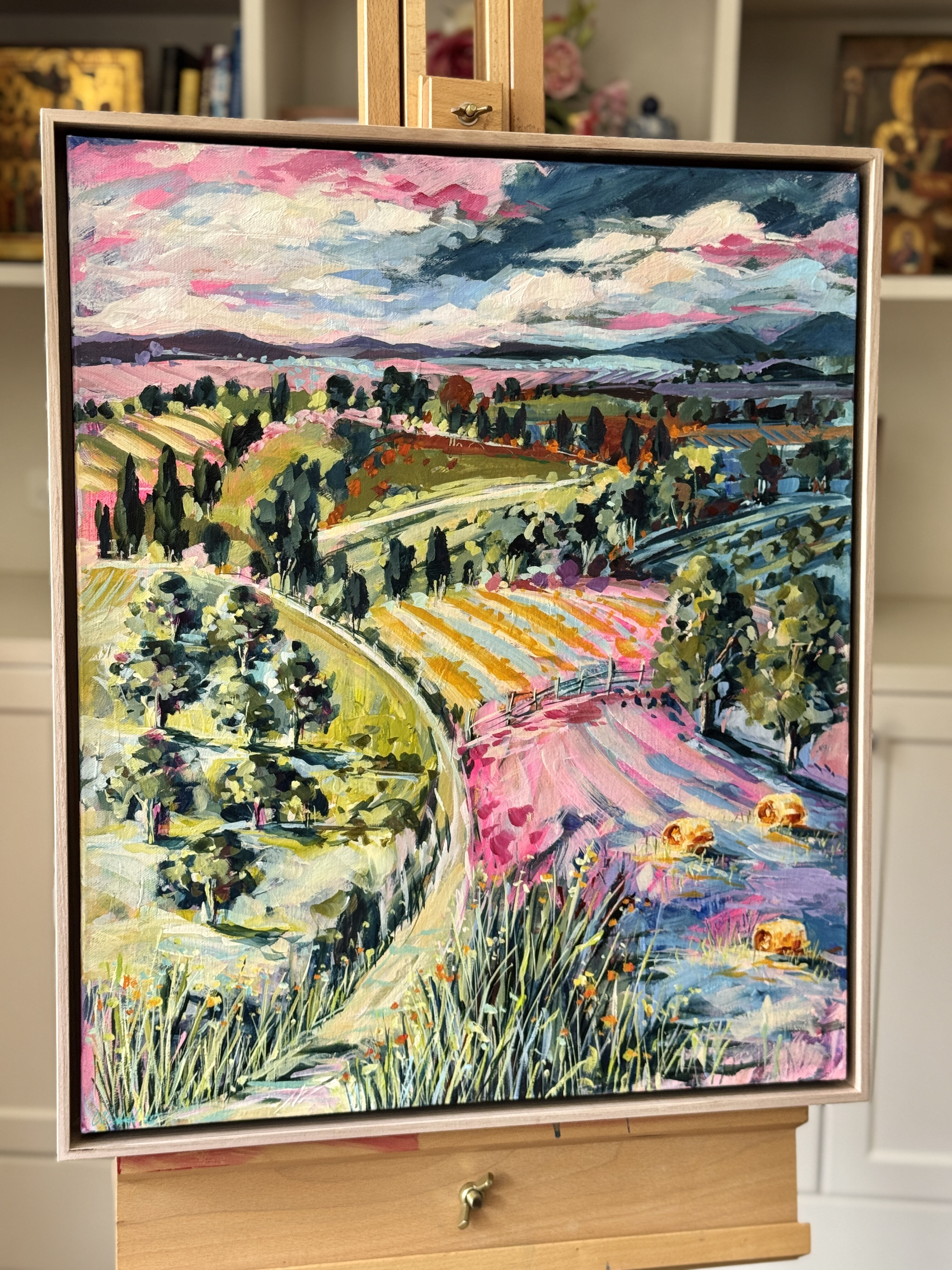 Bend in the Road easel