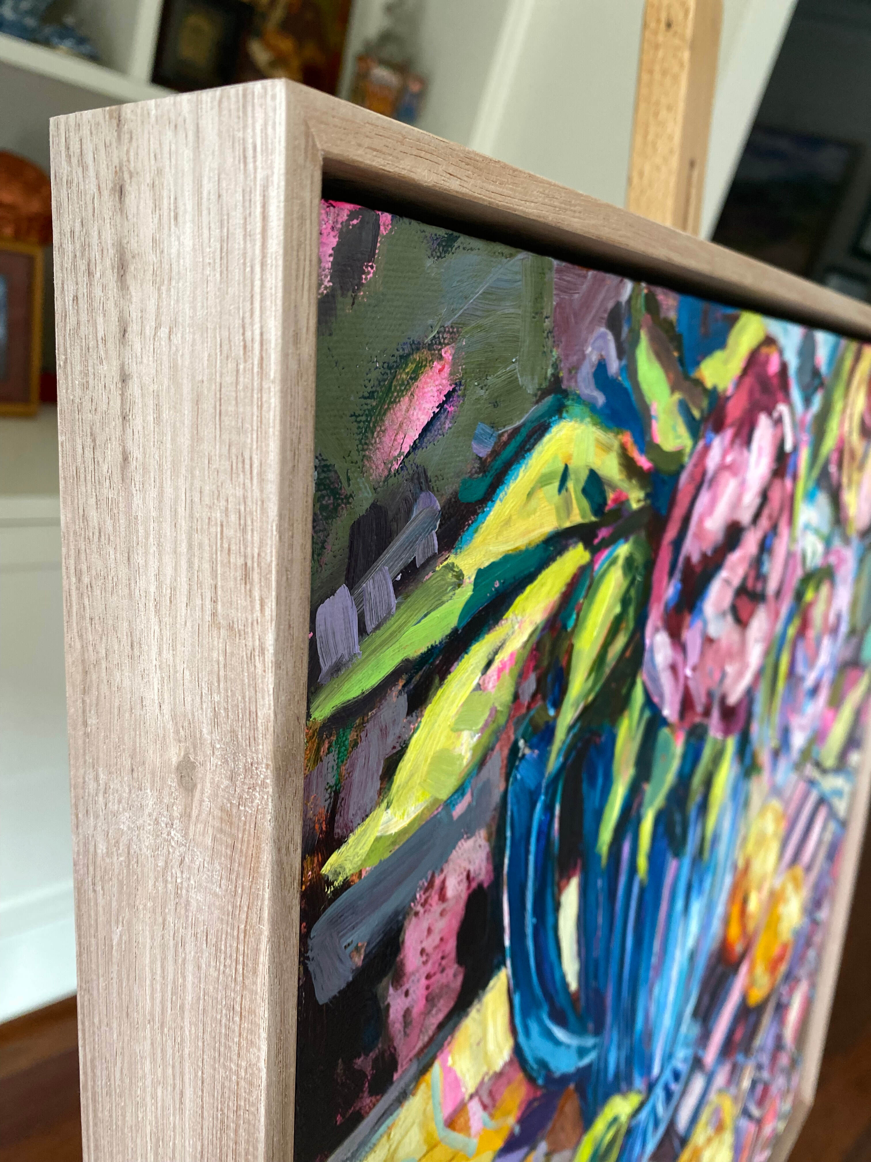 Blue Jug and Peonies 4