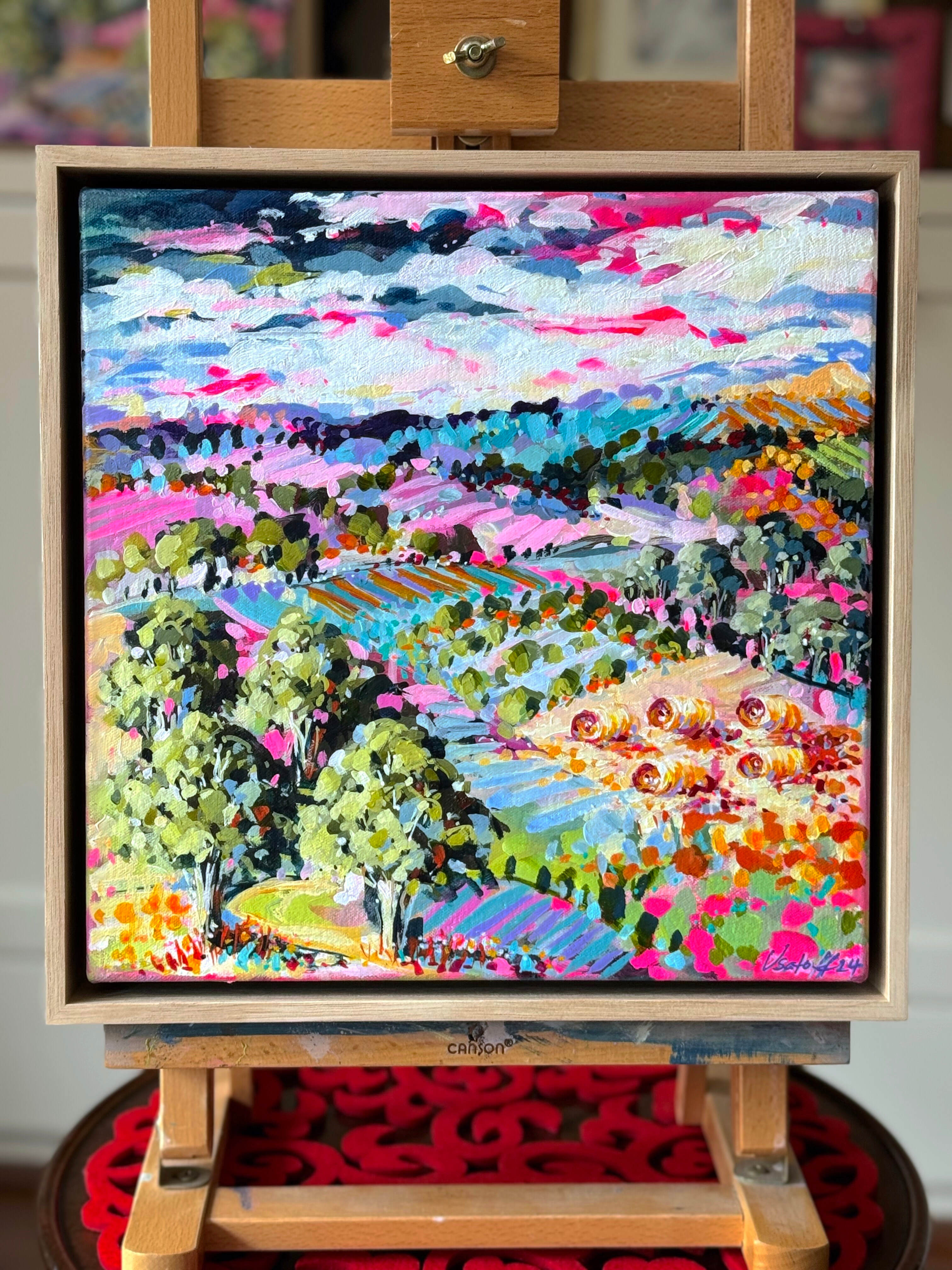 Summer Morning Hay Bales 2