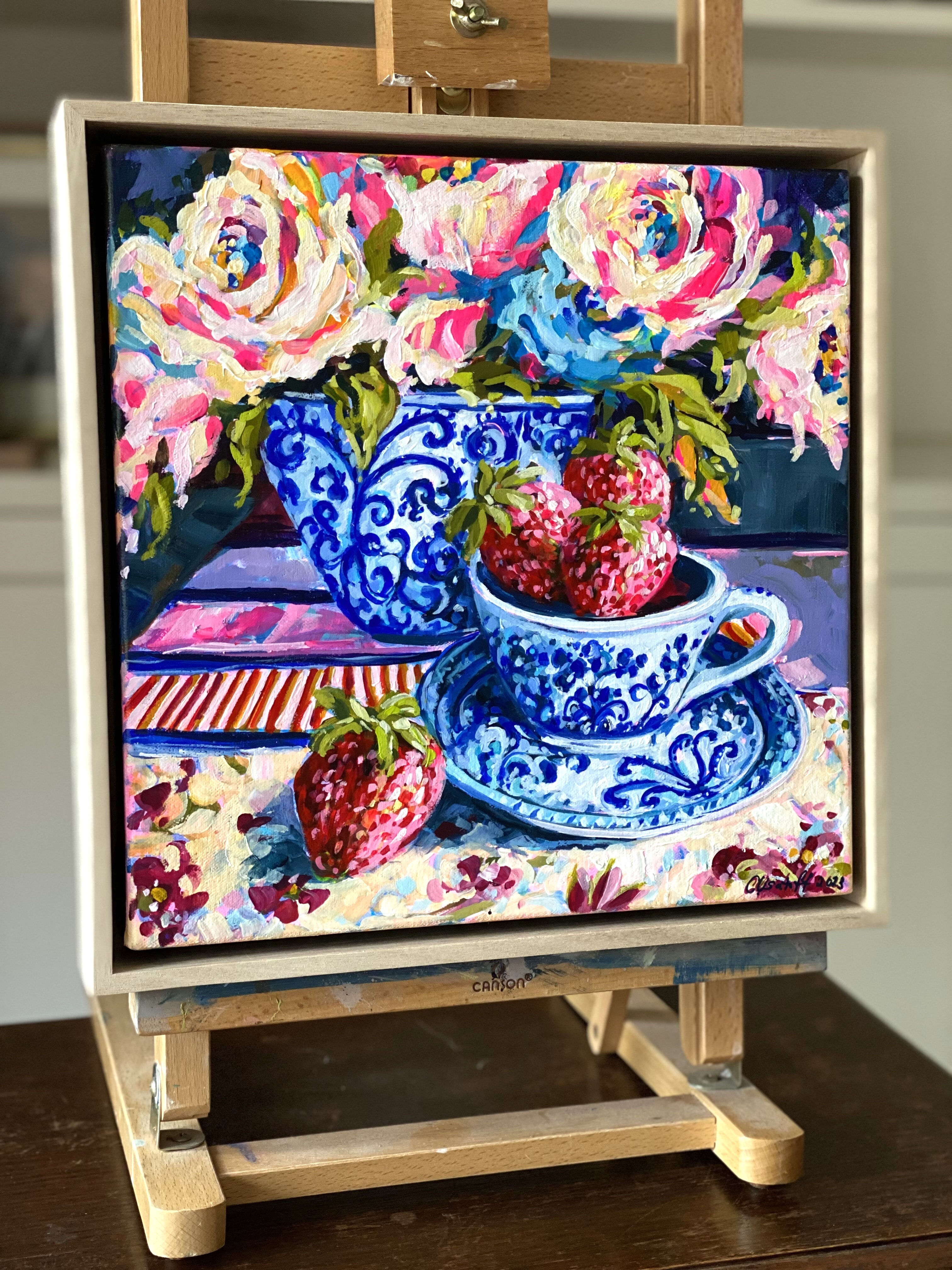 Strawberry Teacup 1