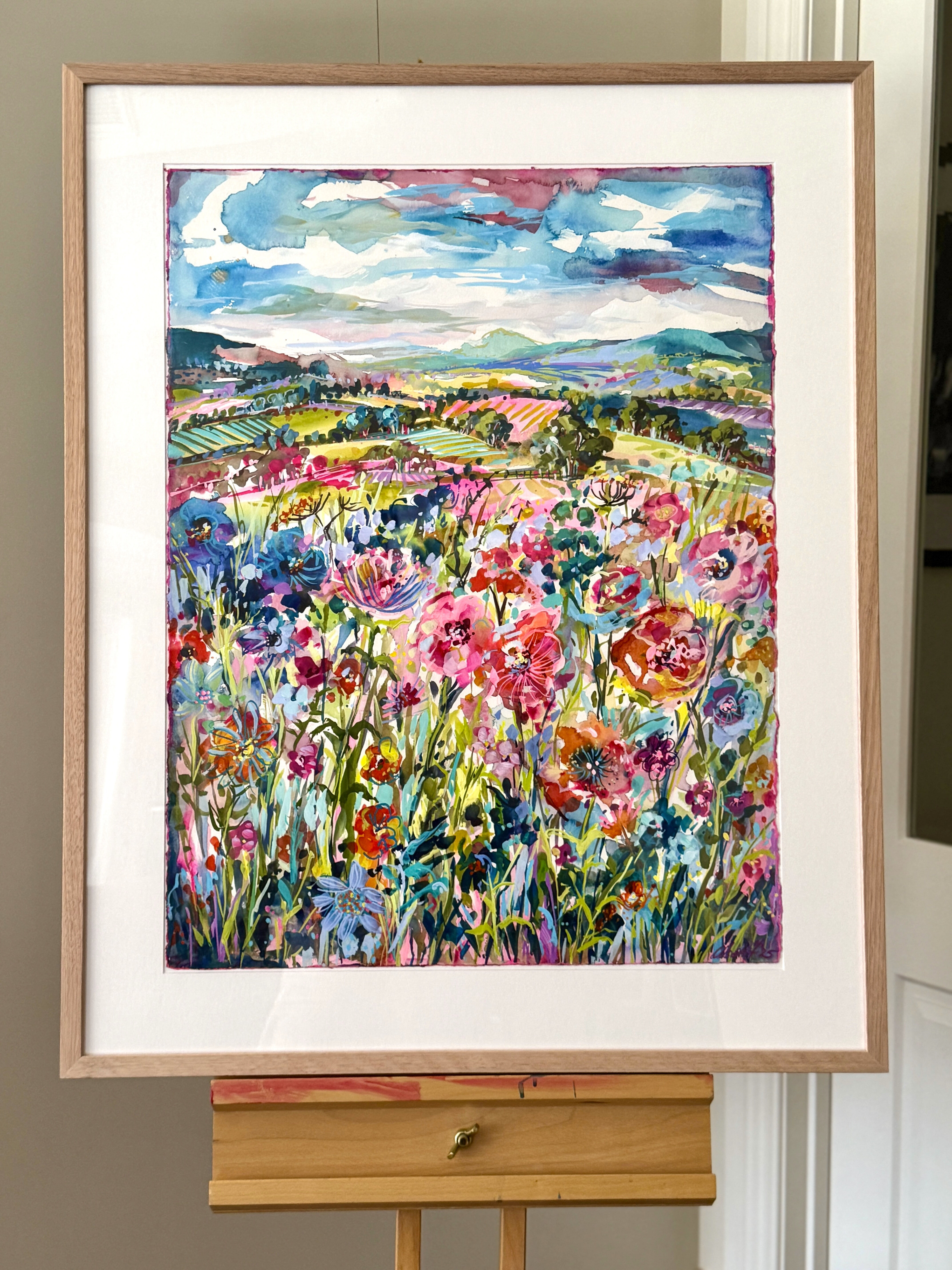 Vibrant Blooms easel