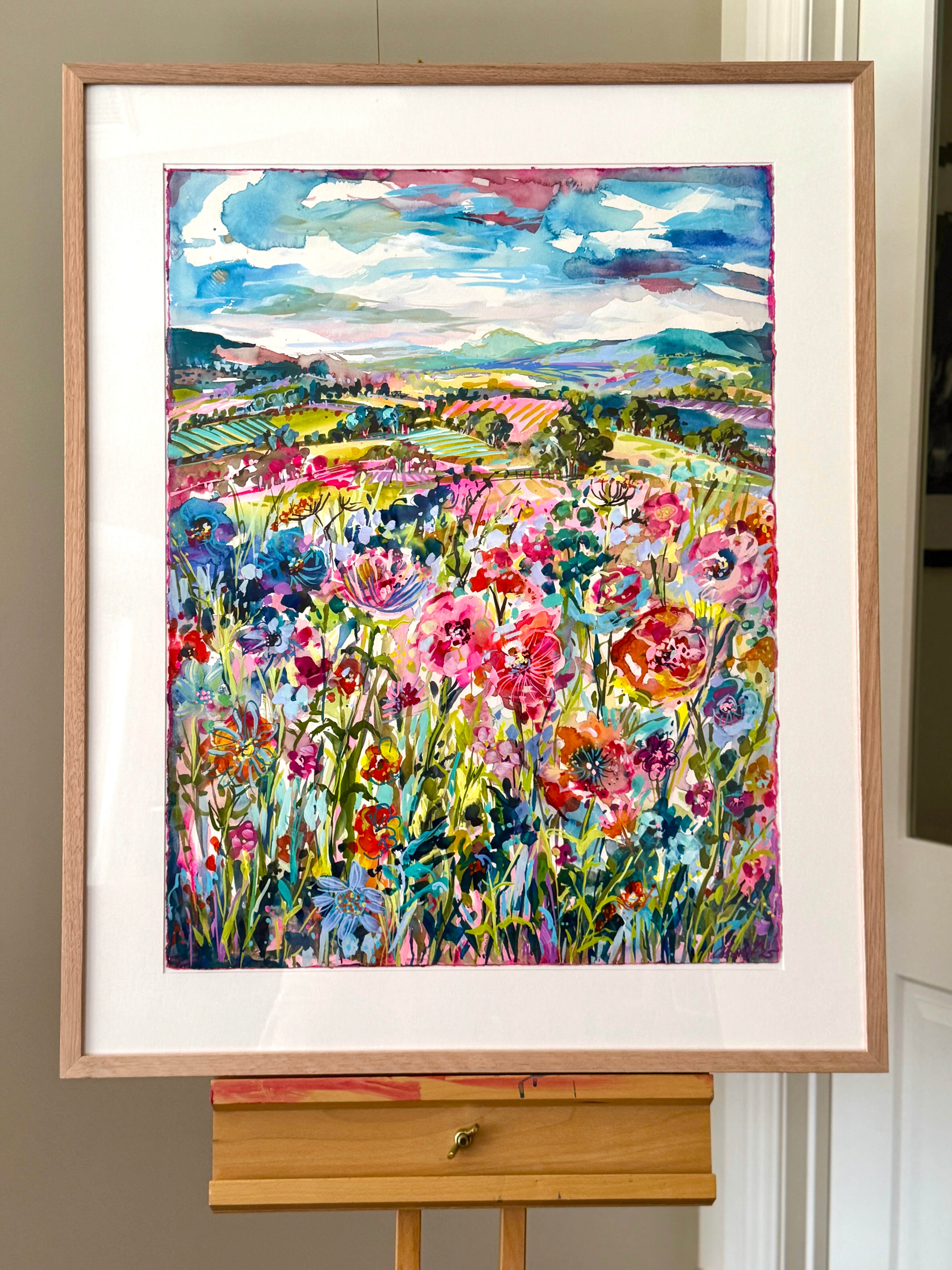 Vibrant Blooms easel