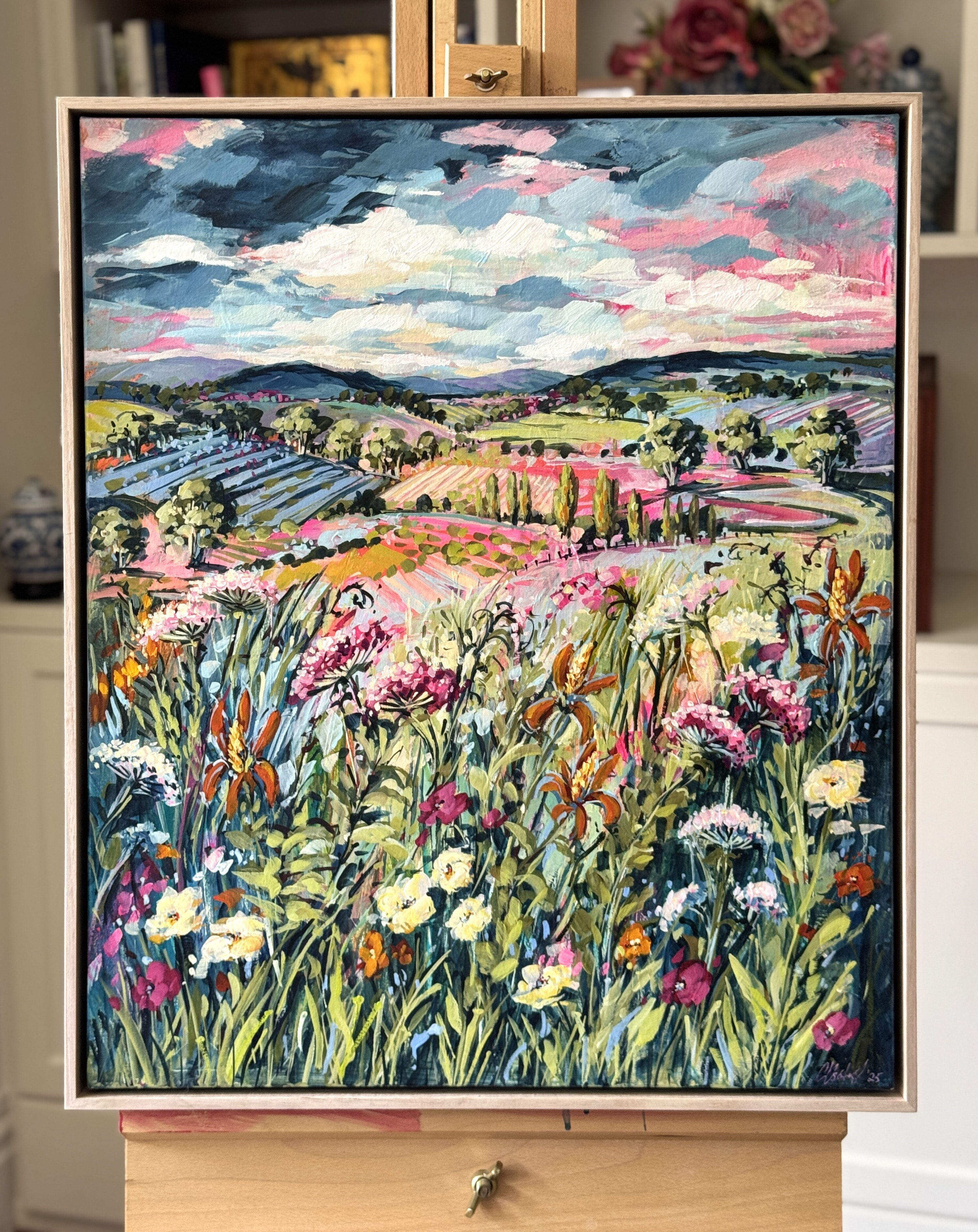 Rural Wildflowers easelJPG