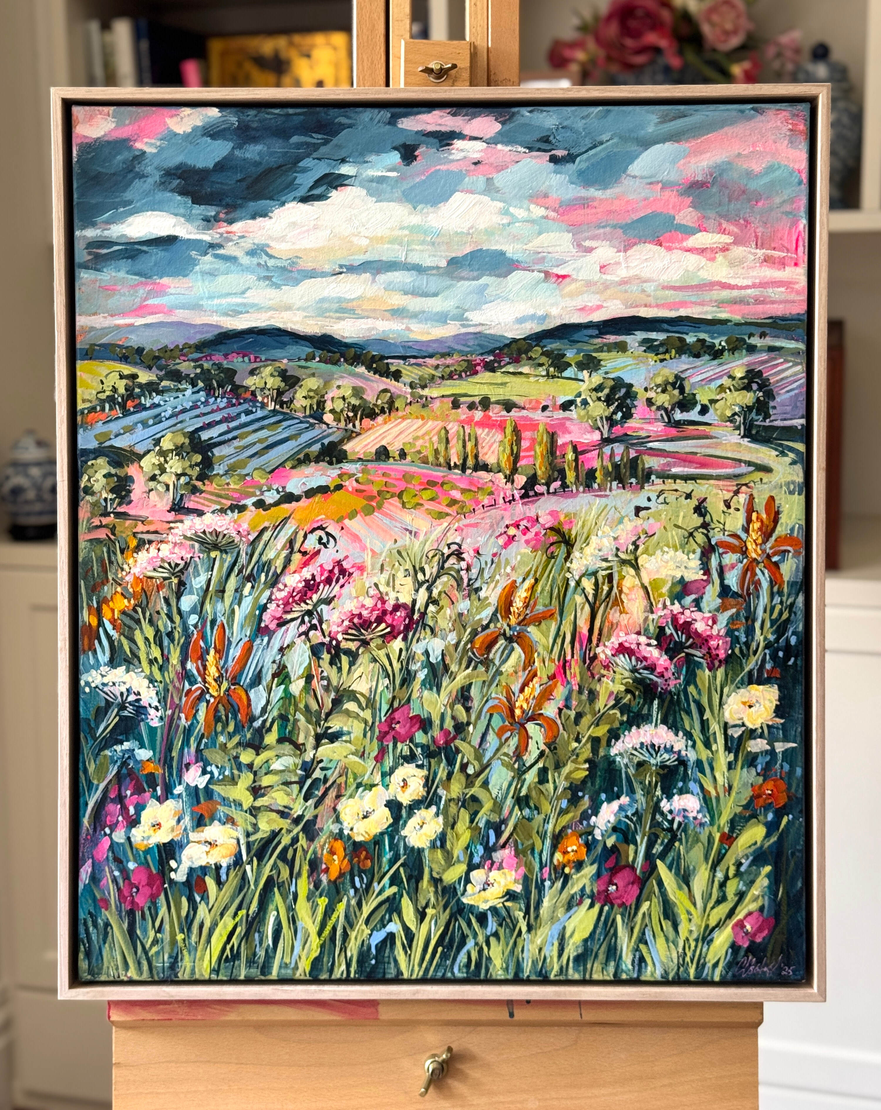 Rural Wildflowers easelJPG